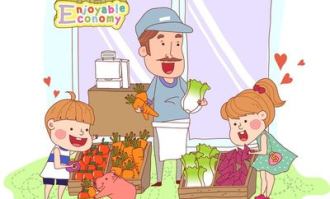 超市购物流程幼儿绘画