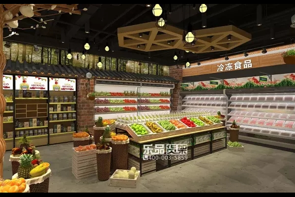 超市生鲜区域布置