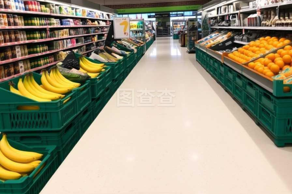 超市货架展示