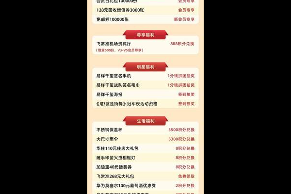 会员日隐藏福利清单