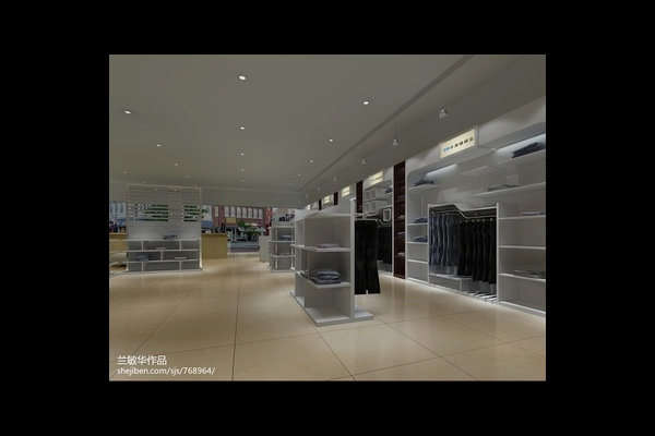 超市服装区装修效果图