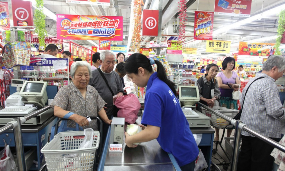 中国什么超市人多