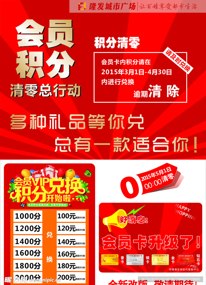 超市会员卡积分会清零吗
