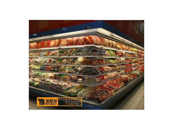 超市熟食展示柜摆货图