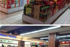 超市货架休闲食品陈列布局图
