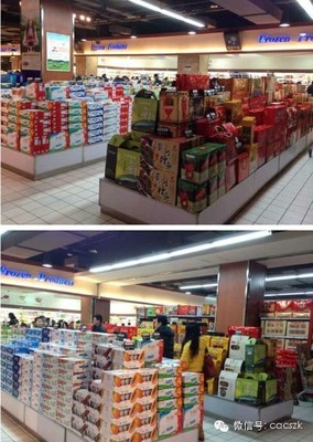 超市货架休闲食品陈列布局图